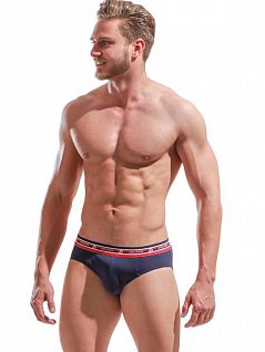 Комфортные брифы с двойной передней панелью Jolidon DTТн278 Dark_blue